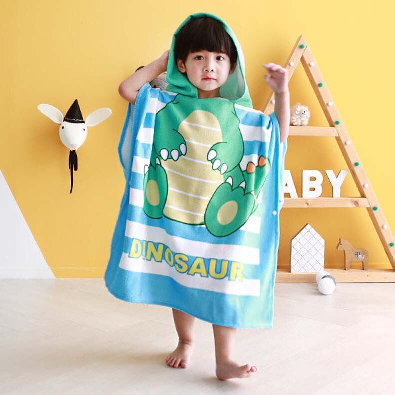 Kids Hooded Towels Cartoon Design